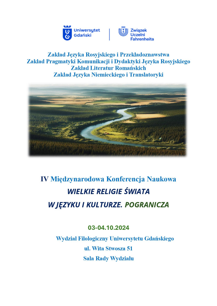 IV Międzynarodowa Konferencja &quot;Wielkie religie świata w kulturze i języku&quot;