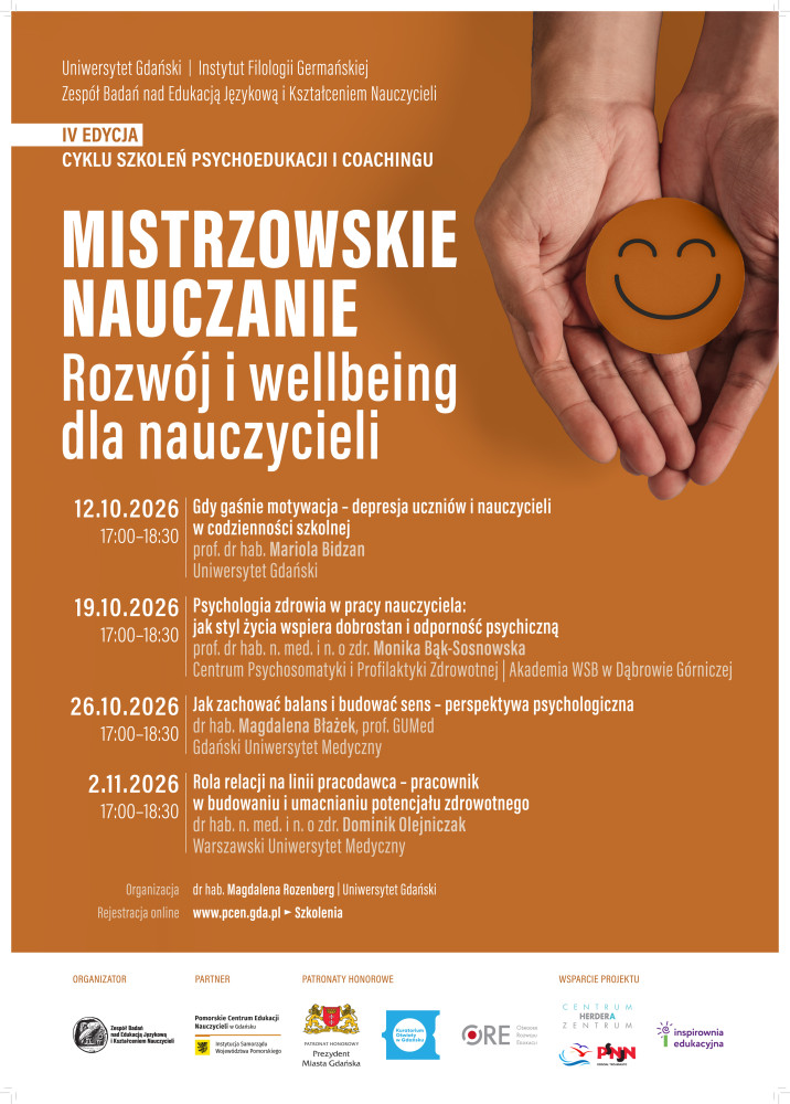 4. cykl "Mistrzowskie Nauczanie: Rozwój i wellbeing dla nauczycieli" 
