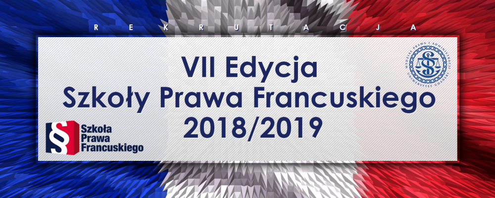 baner reklamowy szkoły prawa francuskiego