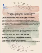 Warsztaty w Akademickim Centrum Wsparcia Psychologicznego UG