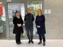 Od lewej: prof. Agnieszka Haas, Zofia Sucharska, prof. Marion Brandt