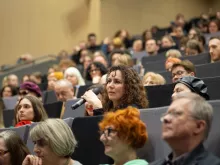 Spotkanie Olgi Tokarczuk ze społecznością akademicką