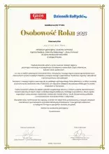Profesor Artur Blaim Osobowością Roku 2023 „Dziennika Bałtyckiego” i „Głosu Pomorza” w kategorii Nauka