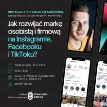 Spotkanie z Damianem Mrożkiem na temat rozwoju marki osobistej i firmowej w mediach społecznościowych
