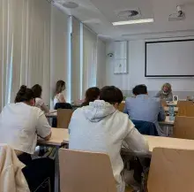 Studenci podczas wykładu