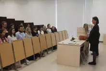 Spotkanie studentów linii fińskiej z Jej Ekscelencją Hanną Lehtinen, Ambasadorem Finlandii