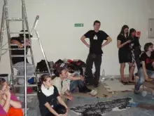 Warsztaty muralu z Iwoną Zając (2010)