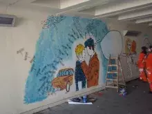 Warsztaty muralu z Iwoną Zając (2010)