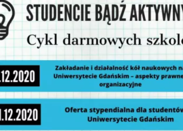 Studencie bądź aktywny! Cykl darmowych szkoleń