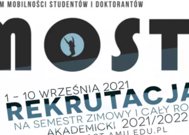 MOST 2021/2022. Rekrutacja do Programu Mobilności Studentów i Doktorantów