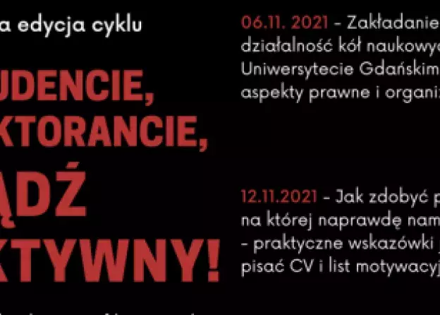 Kolejna edycja cyklu „Studencie, doktorancie bądź aktywny!