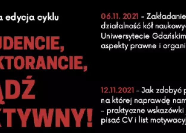 Studencie, doktorancie bądź aktywny!