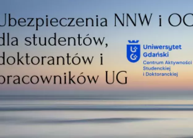 Ubezpieczenie NNW i OC dla studentów, doktorantów i pracowników UG