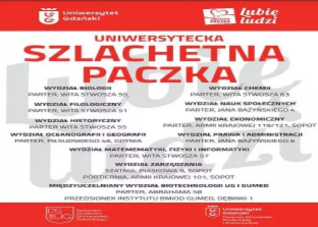 Szlachetna Paczka na Filologicznym UG!