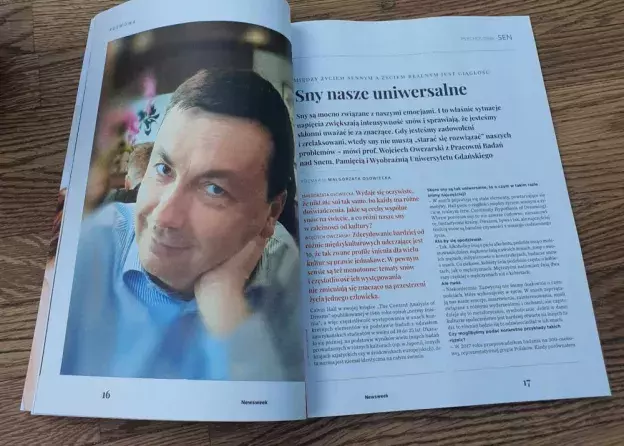 Rozmowa z profesorem Wojciechem Owczarskim pt. Sny nasze uniwersalne w "Newsweek. Psychologia…