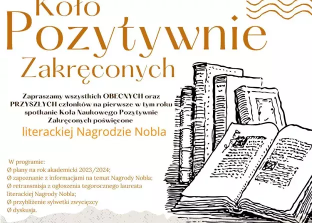 Zaproszenie na spotkanie Koła Naukowego "Pozytywnie Zakręconych"