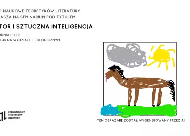 Koło Teoretyków Literatury zaprasza na popseminarium "Autor i sztuczna inteligencja"