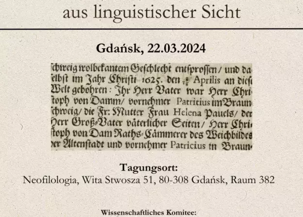 Seminarium "Historische Texte aus linguistischer Sicht"