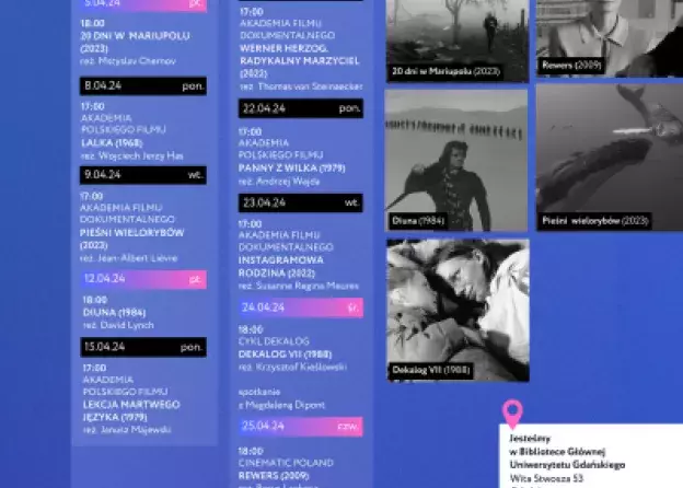 Kwiecień w Centrum Filmowym im. Andrzeja Wajdy