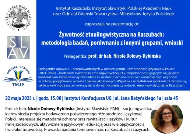 Wykład prof. Nicole Dołowy-Rybińskiej z Instytutu Slawistyki PAN