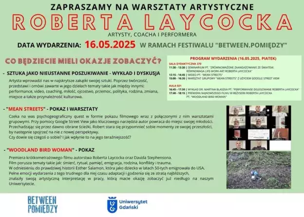 Warsztaty artystyczne w ramach festiwalu „Between. Pomiędzy”.