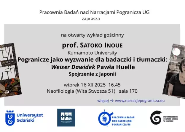 Wykład prof. Satoko Inoue z Uniwersytetu w Kumamoto "Pomorski kontekst regionalny jako…
