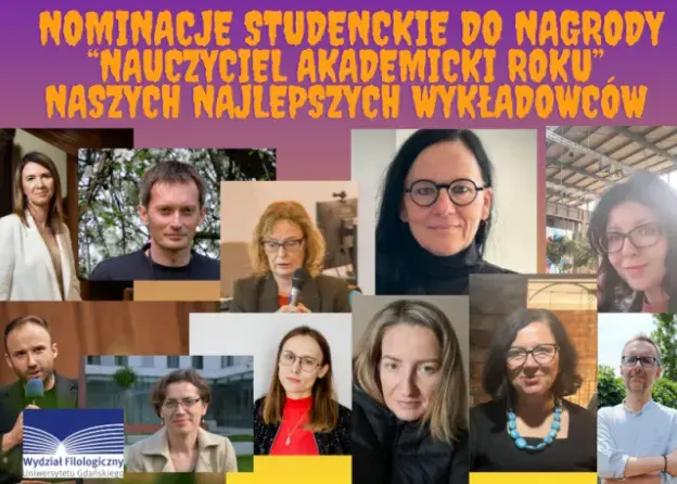 12 nauczycieli akademickich z Filologicznego UG…
