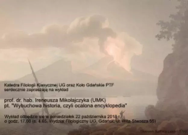 Wykład prof. Ireneusza Mikołajczyka pt. Wybuchowa historia, czyli ocalona encyklopedia