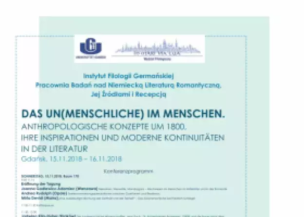 Konferencja germanistyczna pt. O tym, co w człowieku (nie)ludzkie