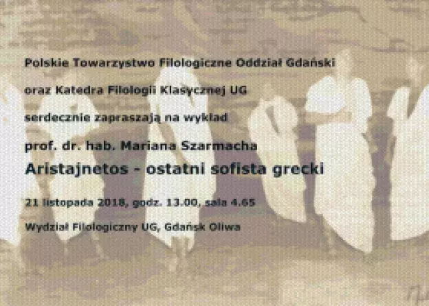 Wykład w Katedrze Filologii Klasycznej