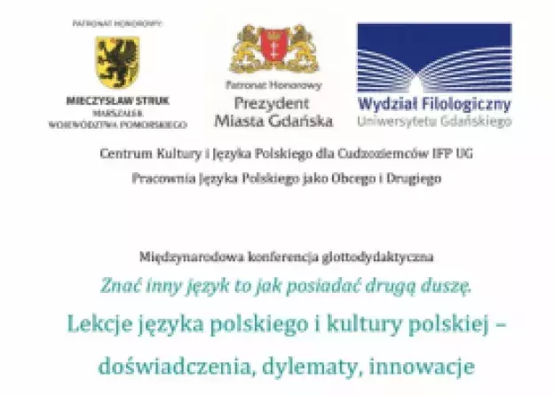 Międzynarodowa konferencja glottodydaktyczna „Znać inny język to jak posiadać drugą duszę – Lekcje…