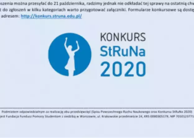 Konkurs dla kół naukowych StRuNa i spis ruchu naukowego