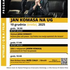 JAN KOMASA NA UG | Wykład-Q&A-Film