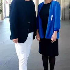 Natalia Jażdżewska y Marek Baran en una pausa