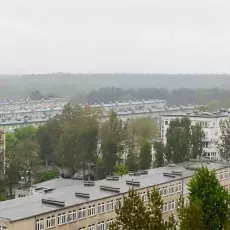 Gdańsk en lluvia