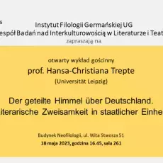 Plakat zaproszenie na wykład