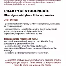 Oferta praktyk studenckich - linia norweska 