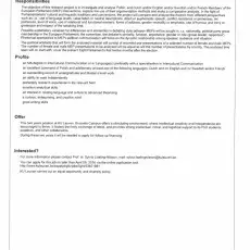 Oferta pracy dla doktoranta Start-up for PhD project: Debating styles in the European Parliament 