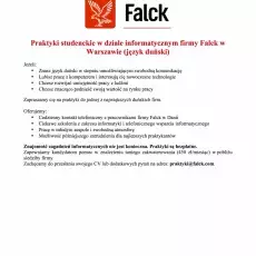 Oferta praktyk dla studentów linii duńskiej 