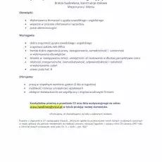 Oferta pracy z językiem szwedzkim 